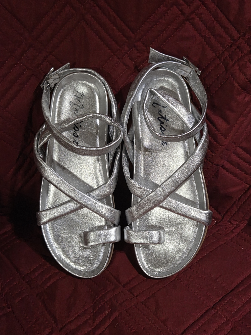 Matisse Metallic Silver Strappy Sandals